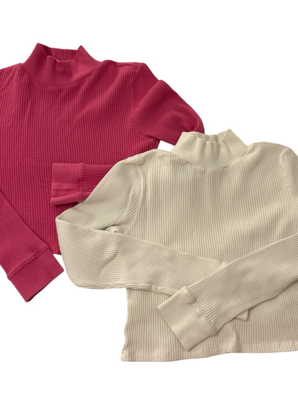 Urban Outfitters BDG Cropped Waffle Knit Turtleneck Long Sleeve BUNDLE